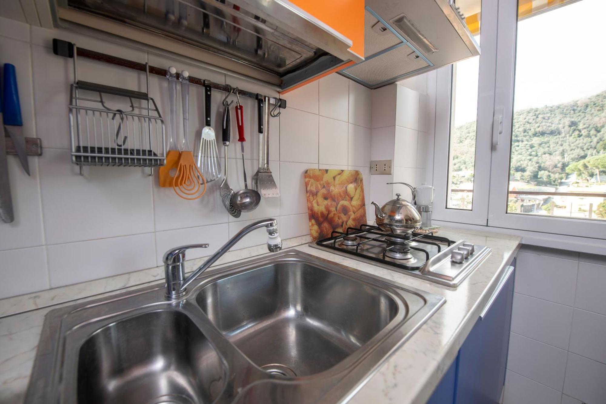Apartmán 239 - Casa Del Sole Vista Mare Moneglia - 5Minuti A Piedi Dal Mare - Parcheggio Privato Exteriér fotografie